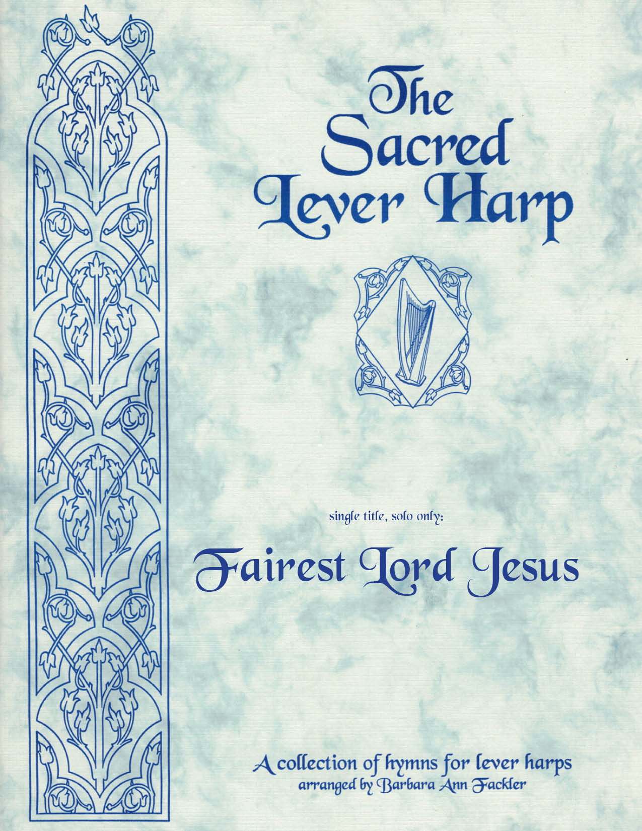 Fairest Lord Jesus - intermediate lever harp solo